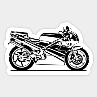 NSR250 Motorcycle Sketch Art Sticker